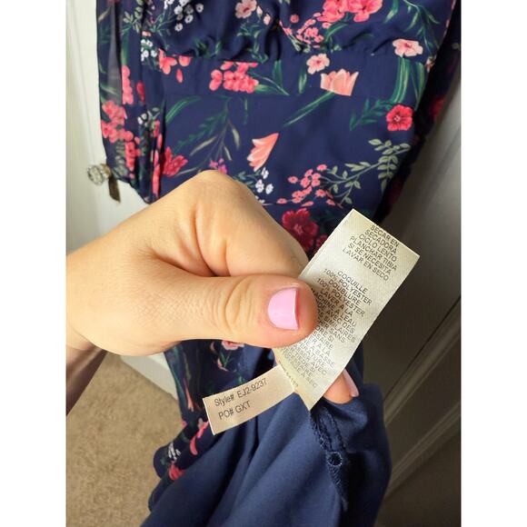 Eliza J Navy Floral Maxi Dress - Picture 8 of 12